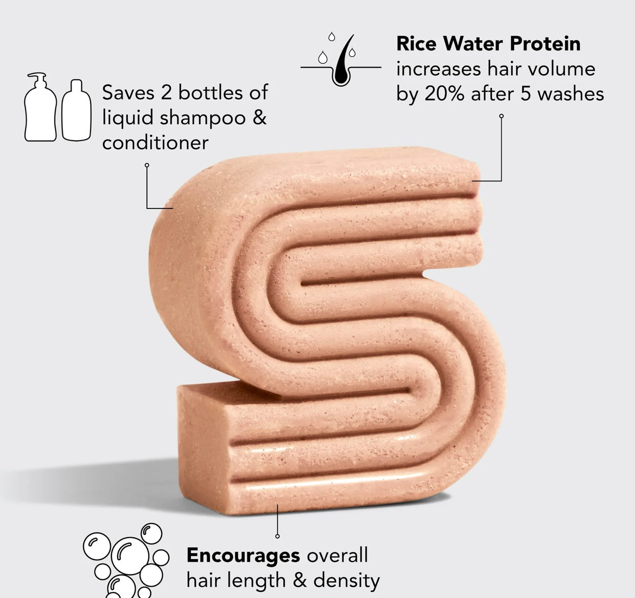 Kitsch: Rice Water Protein Shampoo