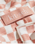 Kitsch: Terracotta Checker XL Hair Towel Wrap