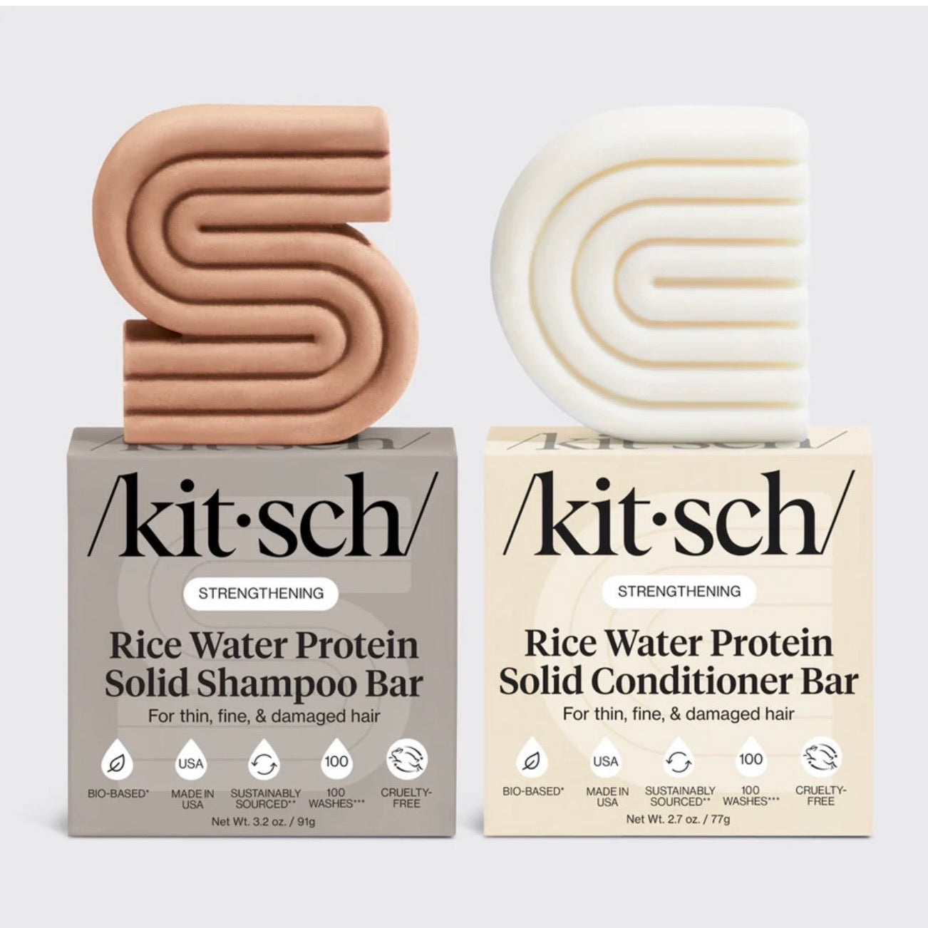 Kitsch: Rice Water Shampoo &amp; Conditioner Combo